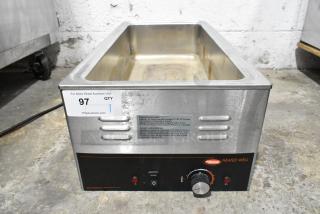 Hatco CHW-43 Stainless Steel Food Warmer, 120V, 1 Phase, good condition, with visible control knobs and manufacturer label.