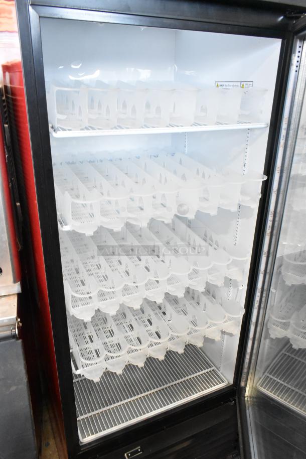 IDW G-26SI-C-3-3-4-B-5 single door cooler with poly coated racks, 115V, excellent condition, ideal for commercial use.