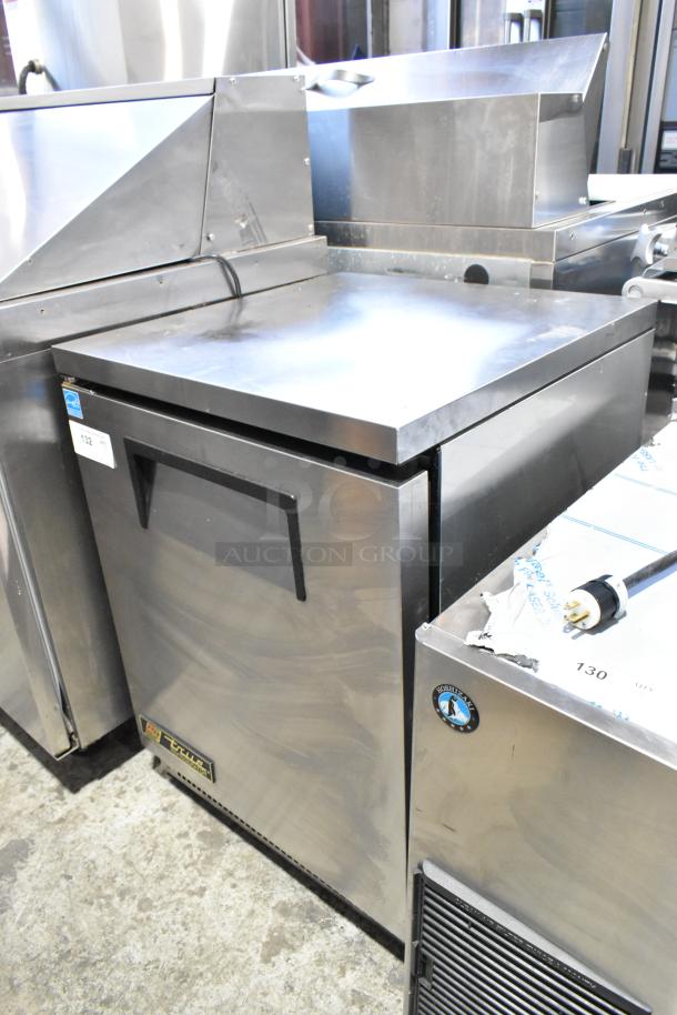 True TUC-24 stainless steel undercounter cooler, single door, commercial grade, 115 volts, 1 phase, excellent condition.