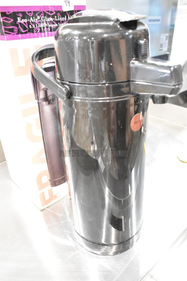 BRAND NEW ECAL22PBLK Air Pot in black, 2.2L capacity. Glass-lined with original packaging.