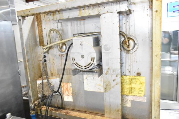 Blodgett commercial convection ovens showing exterior wiring, metal casing, and signs of wear.
