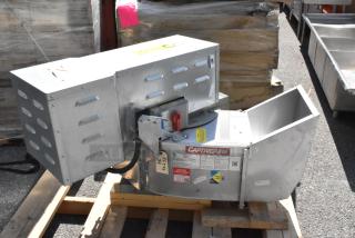 2021 CaptiveAire CASRE13BD commercial power ventilator in metal, features labels and markings, used condition, on pallet.
