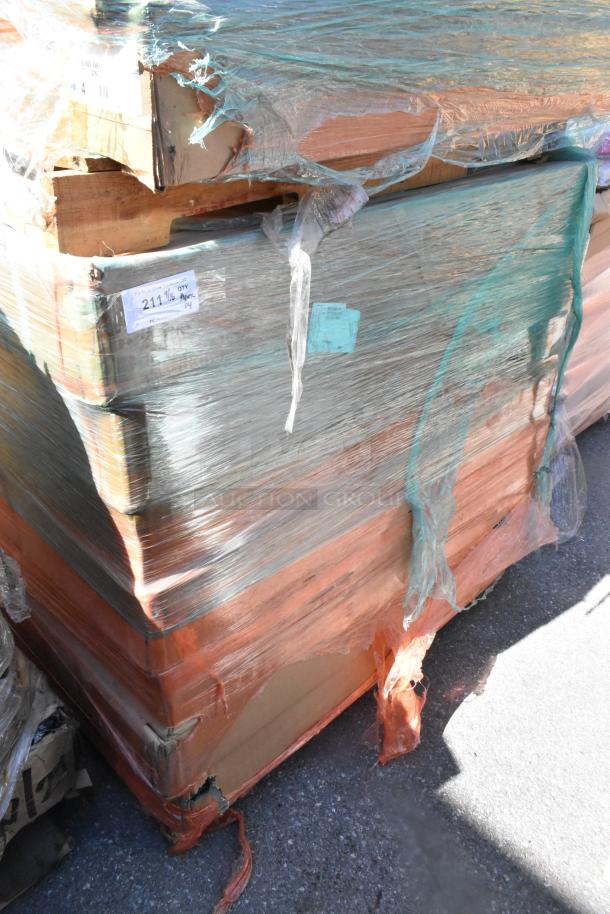 14 sealed boxes of Metro 2448NK3 wire shelves, wrapped in plastic, marked "Qty 14". New condition.