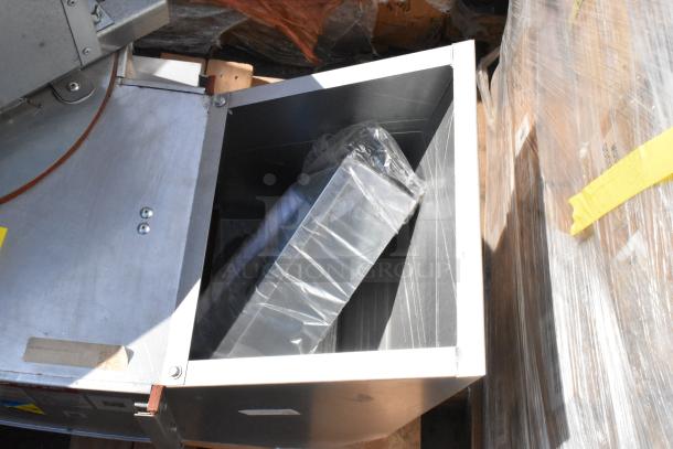2021 CaptiveAire CASRE13BD metal power ventilator, commercial exhaust fan. New condition with protective wrapping.