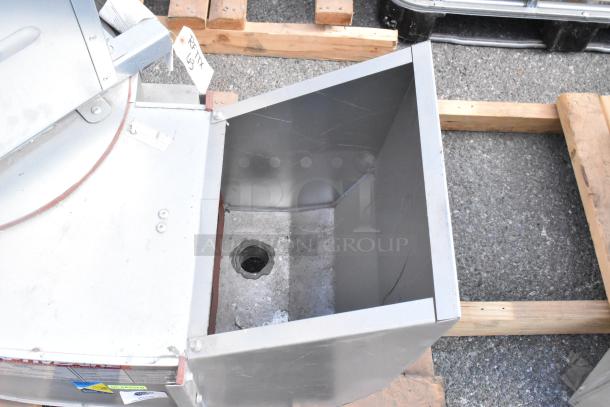 2021 CaptiveAire CASRE13BD metal commercial power ventilator, model CASRE13BD, with visible tags and a rectangular metal housing.