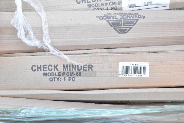 25 brand new boxes; CM-60 Check Minder, model CM-60, H&K JACK704 shelf; each box labeled with quantity 1 PC.