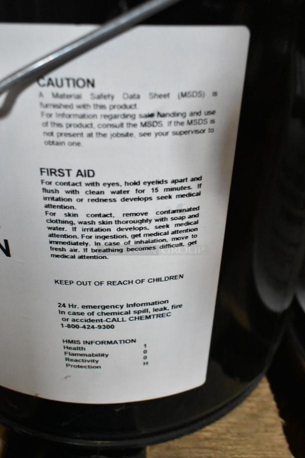 Five-gallon Pro Guard 2117 Moisture Cure Anti Corrosion Primer; includes handling instructions and first aid information.