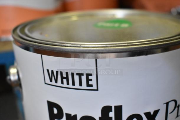 White ProFlex Primer 1501 Part B flexible epoxy, 1-gallon size, with 42 various Pro Guard chemicals.