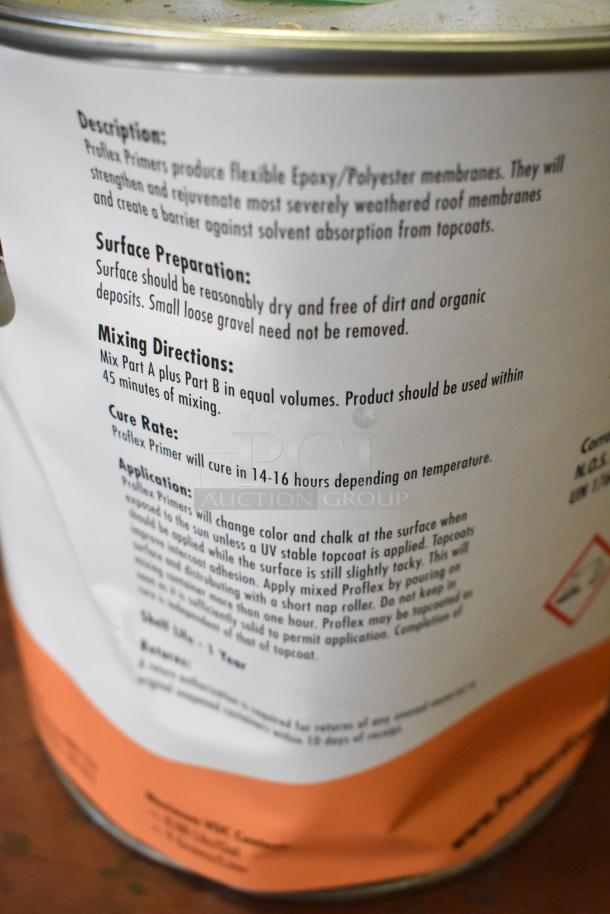 42 one-gallon Pro Guard ProFlex Primer 1501 Part B cans. Flexible epoxy, detailed usage instructions visible on label.