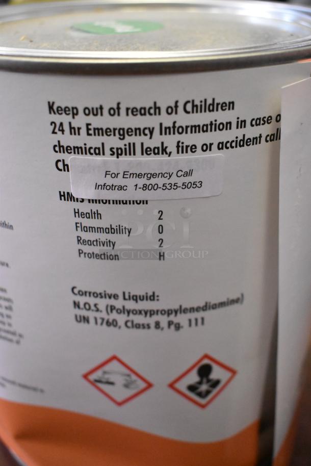 42 Pro Guard chemicals, including 1-gallon ProFlex Primer 1501 Part B. Label shows emergency contact and hazard details.