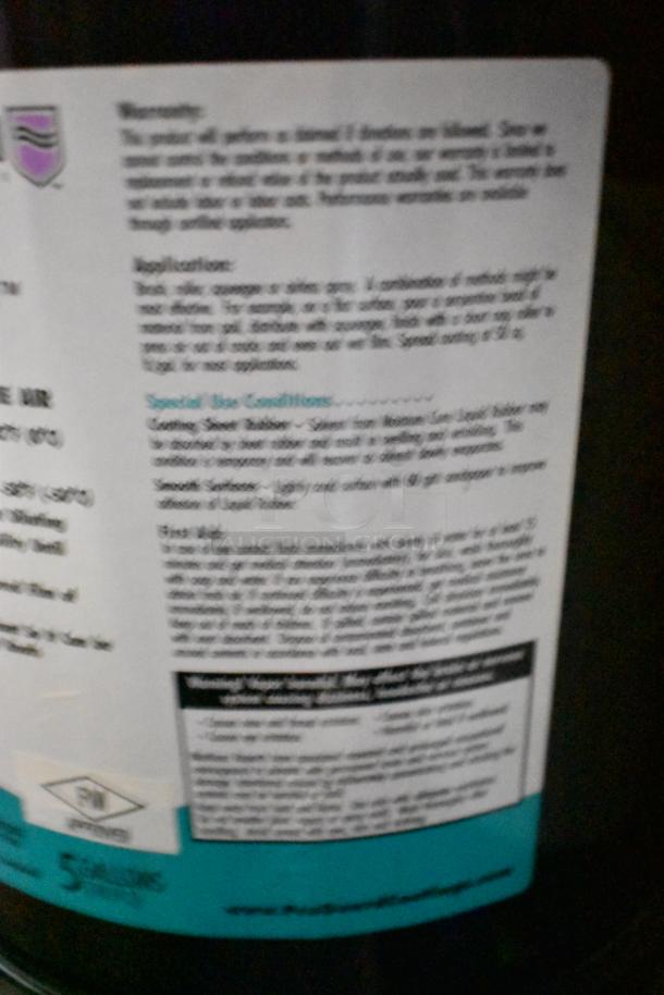 12 Pro Guard chemical containers; includes 5-gallon Moisture Cure Primer. Clear blue liquid, label shows usage instructions.