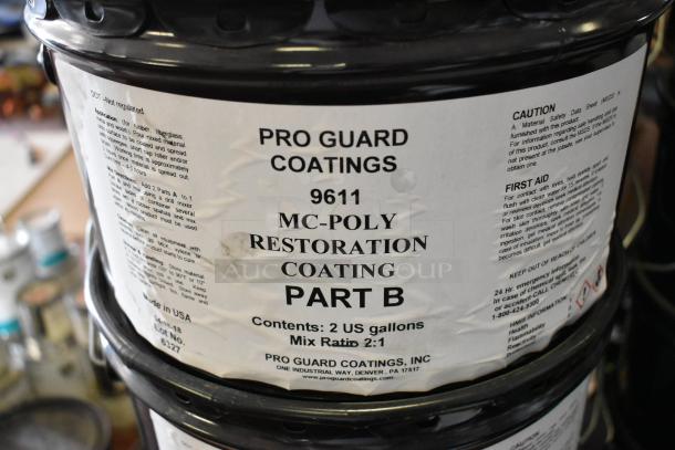 30 Pro Guard Chemicals, including 2-gallon size 9611 MC-Poly Restoration Coating Part B, mix ratio 2:1.