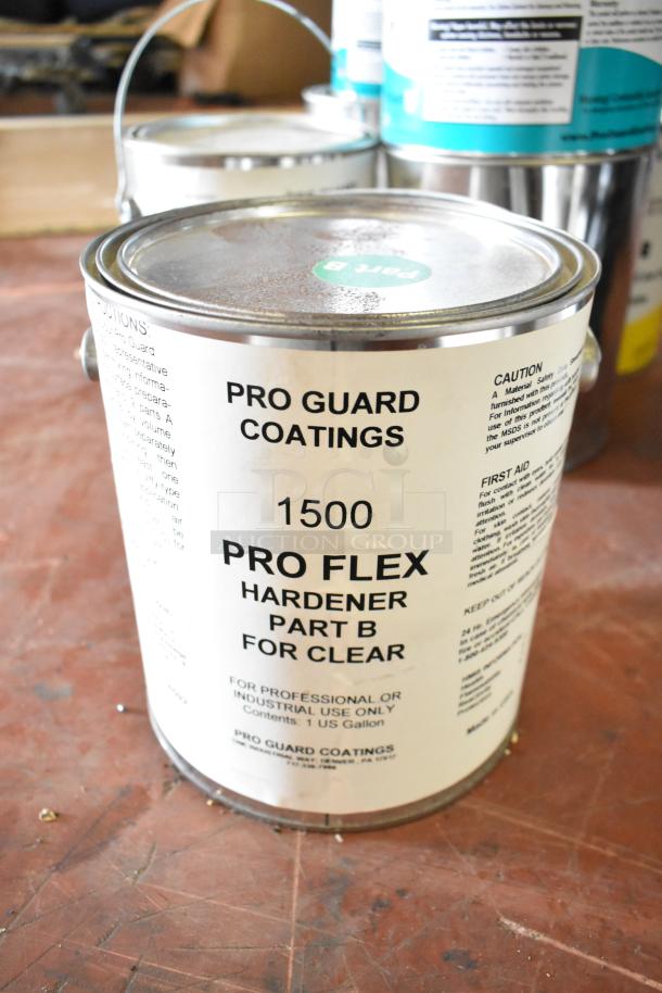 Pro Guard Coatings 1500 Pro Flex Hardener Part B, 1-gallon can for professional use.