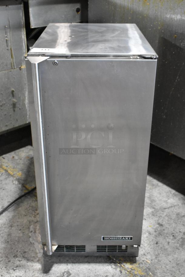2019 Hoshizaki HR15A stainless steel ice machine, self-contained, commercial use, 115V, 1 phase, good condition.