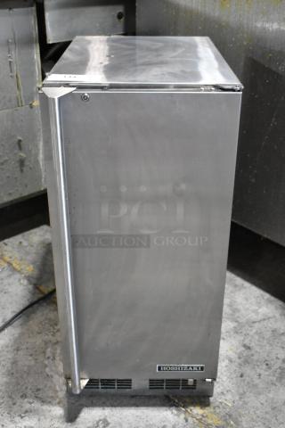 2019 Hoshizaki HR15A stainless steel ice machine, self-contained, commercial use, 115V, 1 phase, good condition.