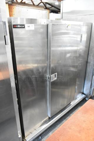 CresCor EB150 stainless steel heated holding cabinet on casters, 120V, 1 phase, excellent condition, visible branding.