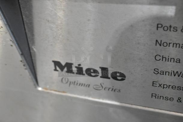 Miele G2432SCU Optima Series stainless steel dishwasher, features various wash cycles. 115V, 1 Phase.