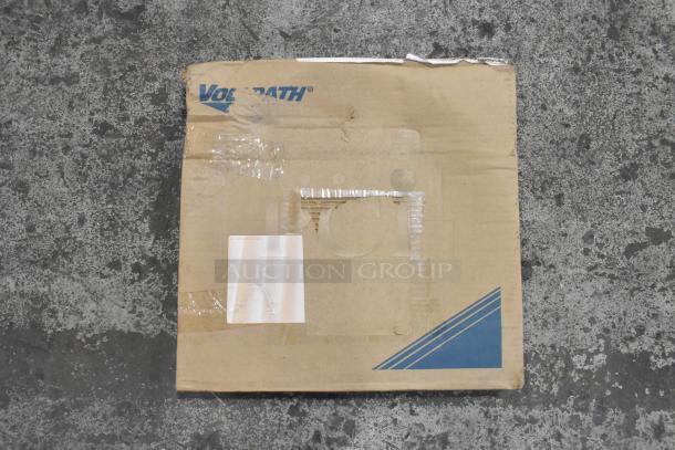 Alt text: Vollrath 6 Qt. stainless steel food pan in original, slightly dented box. Model 92246862, new condition.