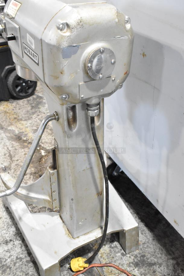 Hobart 20 Quart Planetary Dough Mixer, metal countertop model, 115V, 1 phase, shows wear but tested and working.