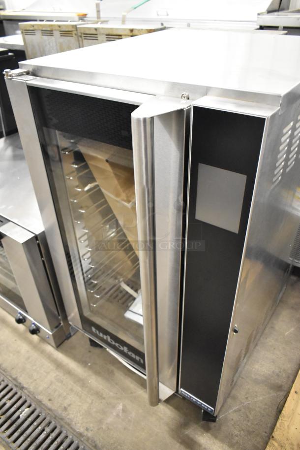 Moffat Turbofan EHT10 stainless steel commercial heated cabinet on casters, new with minor scratches, 208V, 1-phase.