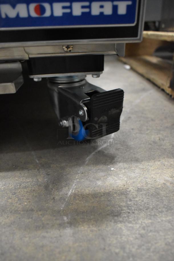 Moffat Turbofan EHT10 stainless steel heated cabinet on caster, 208V, new with minor scratches, commercial use.