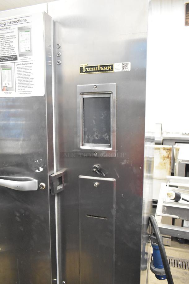2018 Traulsen TBC13 stainless steel commercial blast chiller, single door, 3 probes, on casters, 115/208-230V.
