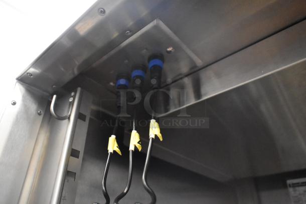 2018 Traulsen TBC13 stainless steel reach-in blast chiller interior showing 3 probes, commercial-grade construction.