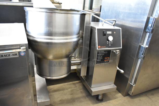 2019 Groen DEE/4-20A 20-gallon manual tilt steam kettle, stainless steel, electric, 208V, 3-phase, excellent condition.