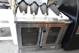 2022 Southbend BGS/13SC stainless steel commercial convection oven with view-through doors, thermostatic controls, and metal legs.