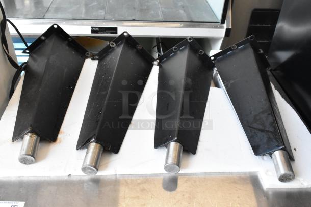Black metal components for the 2022 Southbend BGS/13SC convection oven, showing the vent parts and construction details.