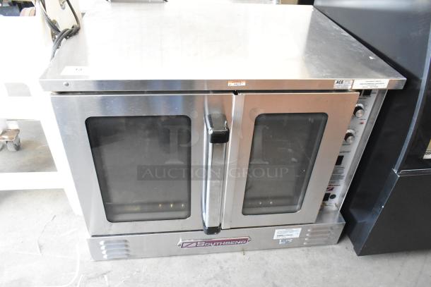 2022 Southbend BGS/13SC stainless steel convection oven with view-through doors, thermostatic controls, and metal legs.