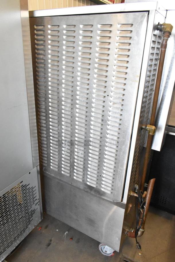 Market Forge ETP-10G Eco-tech Plus stainless steel 2 deck steam cabinet on casters; features vented design.