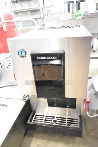 Brand new Hoshizaki DCM-271BAH-OS stainless steel touchless water and nugget ice dispenser; 257 lb capacity, 10 lb storage.
