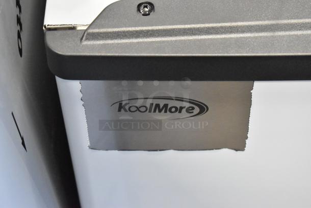 BRAND NEW SCRATCH AND DENT KoolMore CIM-315 Stainless Steel Ice Head, 115V, 1 Phase, logo visible.
