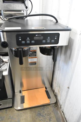 BRAND NEW SCRATCH AND DENT! 2025 Bunn ICB TWIN Stainless Steel Commercial Twin Tall Infusion Series Stainless Steel Automatic Coffee Brewer w/ 2 Poly Brew Baskets. 120/240 Volts, 1 Phase. - Item #1209129