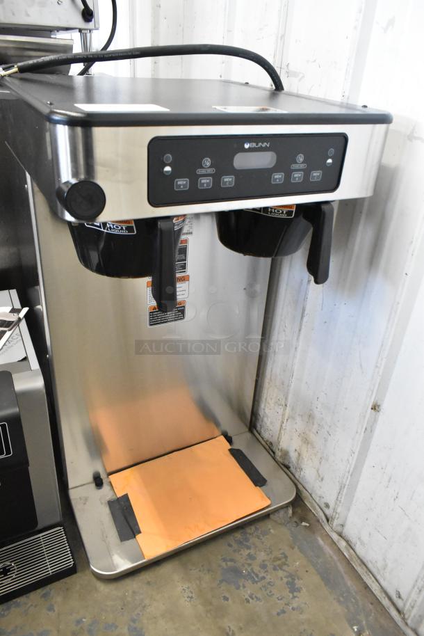 BRAND NEW 2025 Bunn ICB TWIN Commercial Stainless Steel Coffee Brewer with 2 Poly Brew Baskets, Scratch and Dent, 120/240V.