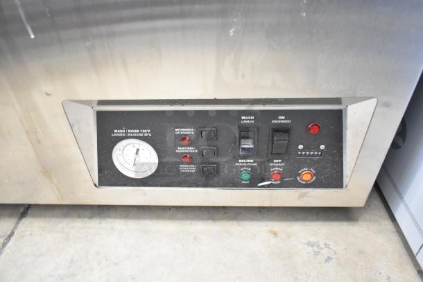 Brand new Noble Wareforce UL-30 dishwasher, stainless steel, 2025 model, low temperature, control panel visible, 115V, 1 phase.