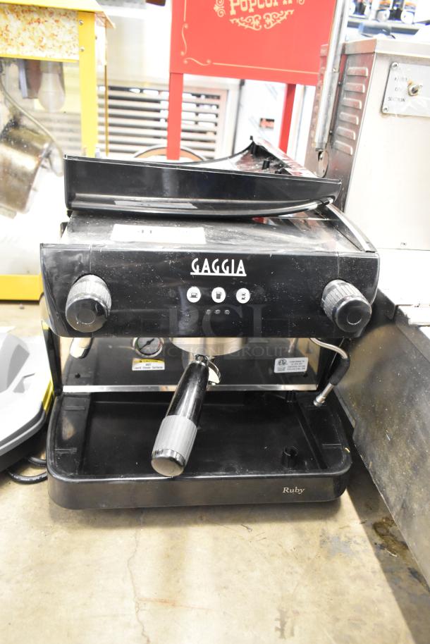 BRAND NEW Gaggia CGG191D50NU Ruby Pro Espresso Machine, black, with portafilter, steam wand, minor scratches, 115V, 1 Phase.