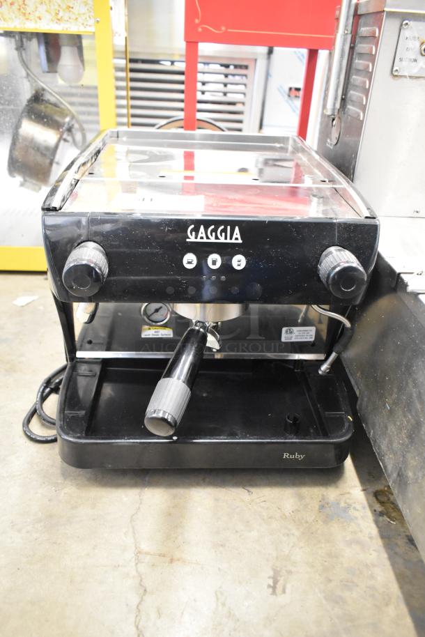 Brand new Gaggia CGG191D50NU Ruby Pro automatic espresso machine, includes portafilter and steam wand, 115 volts, 1 phase.