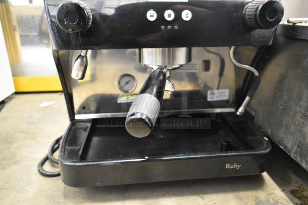 BRAND NEW Gaggia CGG191D50NU RUBY Pro Espresso Machine with portafilter and steam wand, 115V, scratch and dent condition.