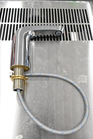 Brand new American Standard 7755105.002 touchless lavatory faucet, 0.5 GPM, deck-mount, minor scratches visible.