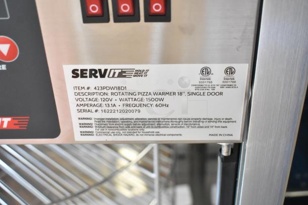 BRAND NEW ServIt 423PDW18D1 Stainless Steel 18" Display Warmer with 4 Shelves, 120V, 1 Phase. Scratch and Dent.