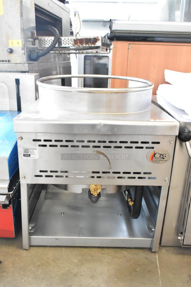 BRAND NEW Cooking Performance Group WOKR16L 16" Liquid Propane Wok Range, 125,000 BTU, scratch and dent condition.