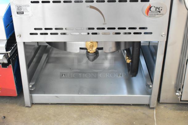 BRAND NEW Cooking Performance Group WOKR16L Liquid Propane Wok Range, 16" Ring, 125,000 BTU, minor scratches.