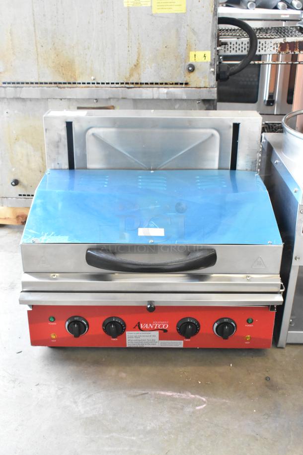 Brand new Avantco 177SAL23M stainless steel 23" electric salamander. Scratch and dent condition. 208/240V, 1 phase.
