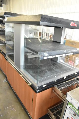 Custom Deli's Inc Metal Commercial 2 Tier Warming Display Case on Commercial Casters. 120-208 Volts, 1 Phase - Item #1209151