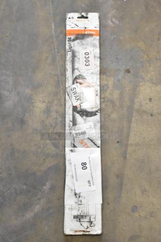 BRAND NEW SCRATCH AND DENT Stihl Light 04 PD-01 Unit, packaged, labels indicate product details and part numbers.