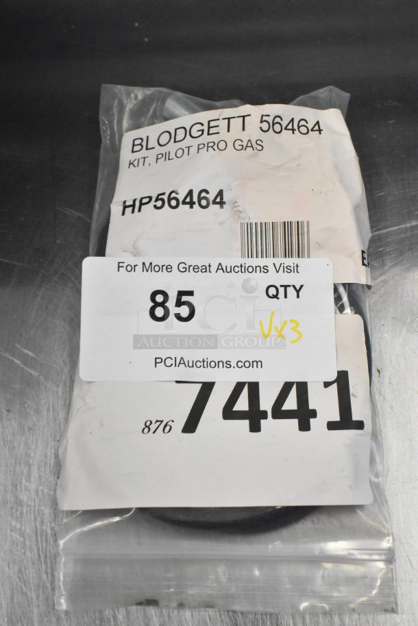 Blodgett 56464 Pilot Burner LP in packaging, labeled with model number and auction info. New scratch and dent condition.