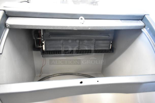 Scotsman Prodigy CU1526SA-1A undercounter ice machine, stainless steel, 115V, interior view, used condition.