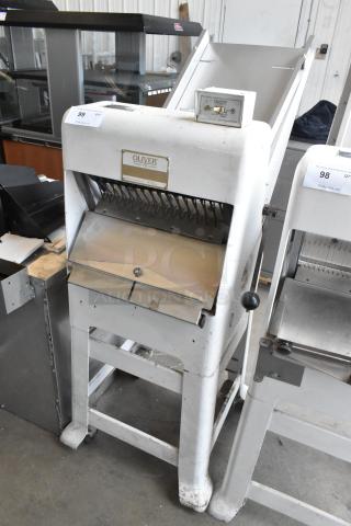 Oliver 797-32 Metal Commercial Floor Style Bread Loaf Slicer. 115 Volts, 1 Phase. - Item #1209193